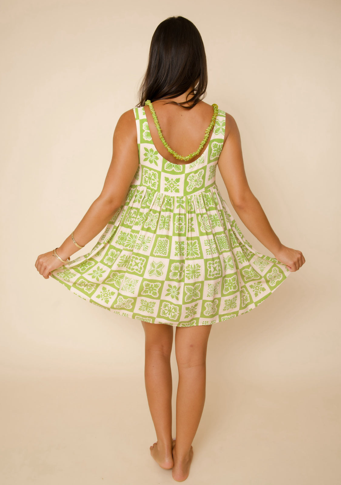 Hawaiian Green River Pepe Dress