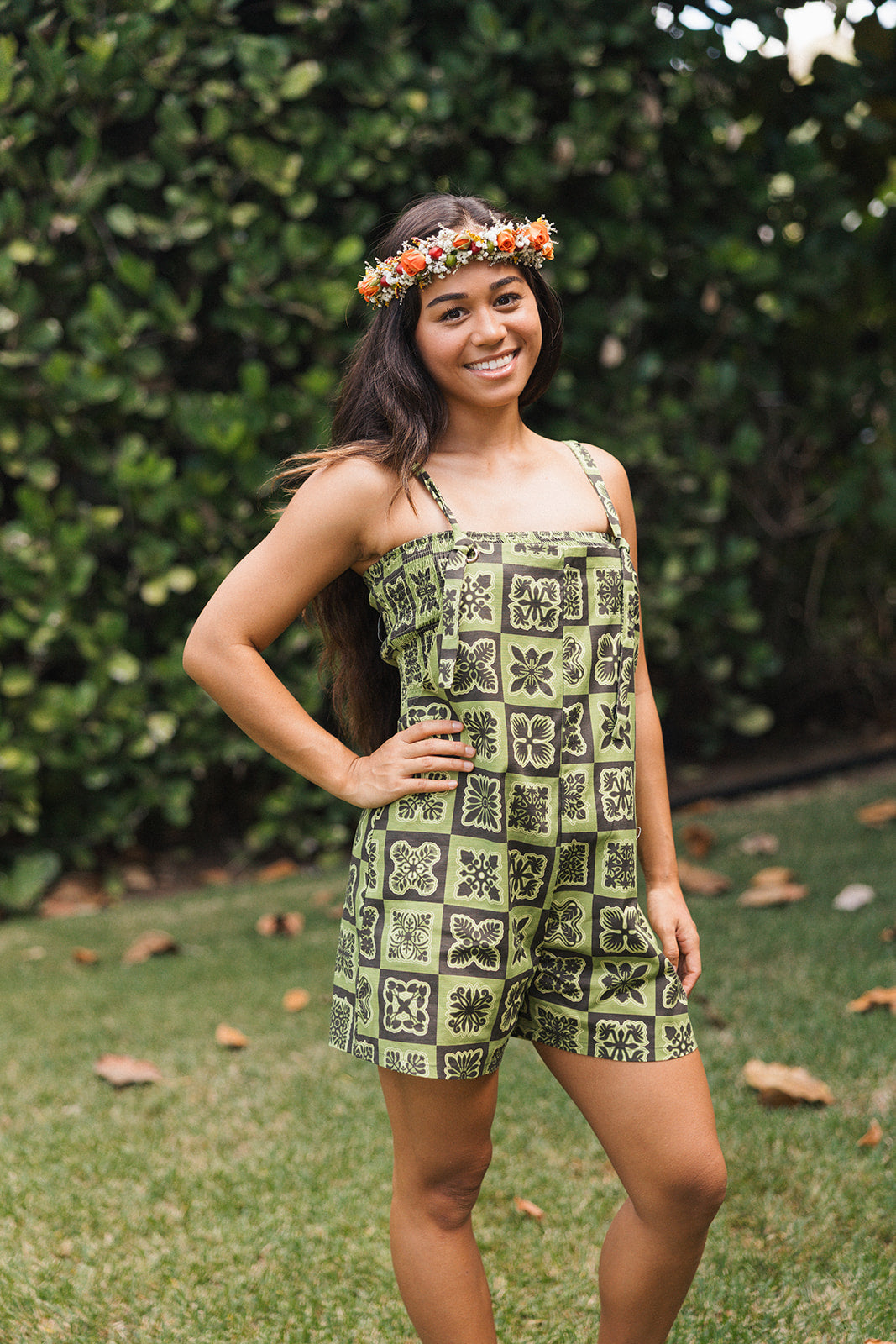 Hawaiian Oma'oma'o Kahakai Romper