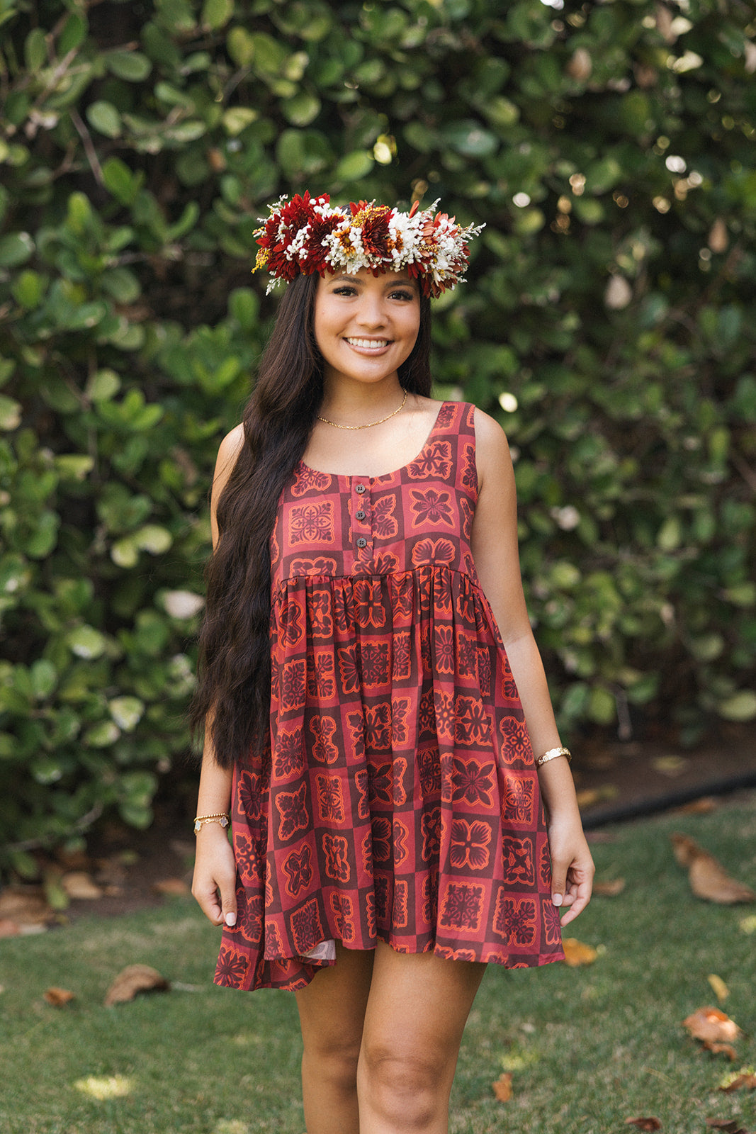 Hawaiian Hāʻulelau Pepe Dress