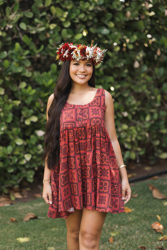 Hawaiian Hāʻulelau Pepe Dress