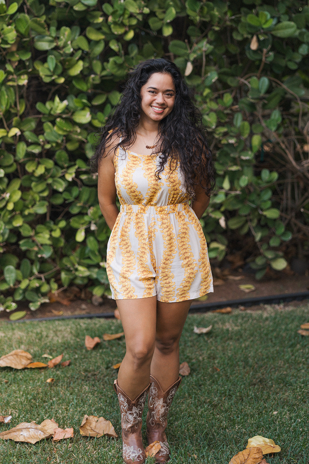 Lei Pua Kenikeni Hīpuʻu Romper