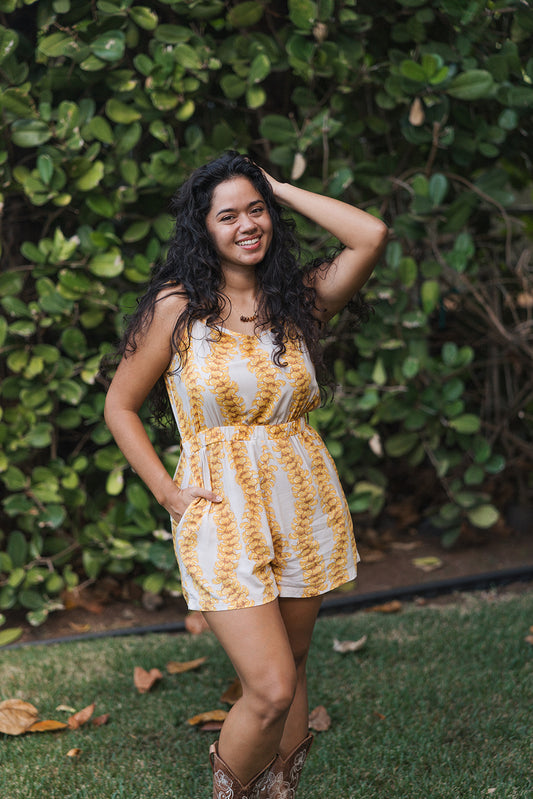 Lei Pua Kenikeni Hīpuʻu Romper