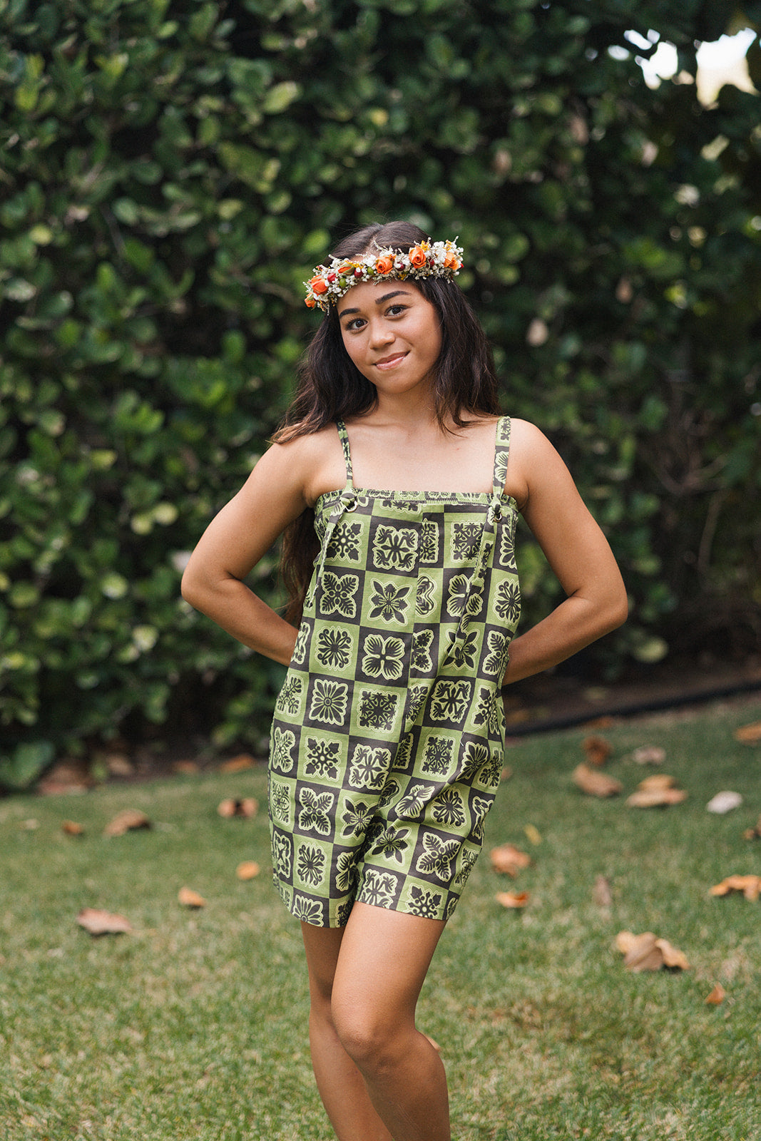 Hawaiian Oma'oma'o Kahakai Romper