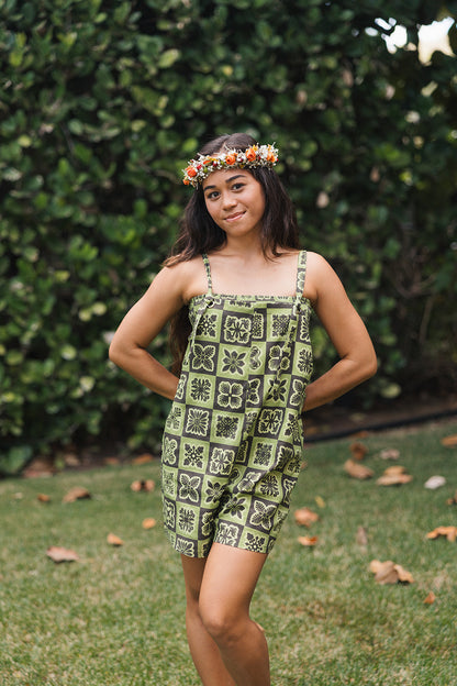 Hawaiian Oma'oma'o Kahakai Romper