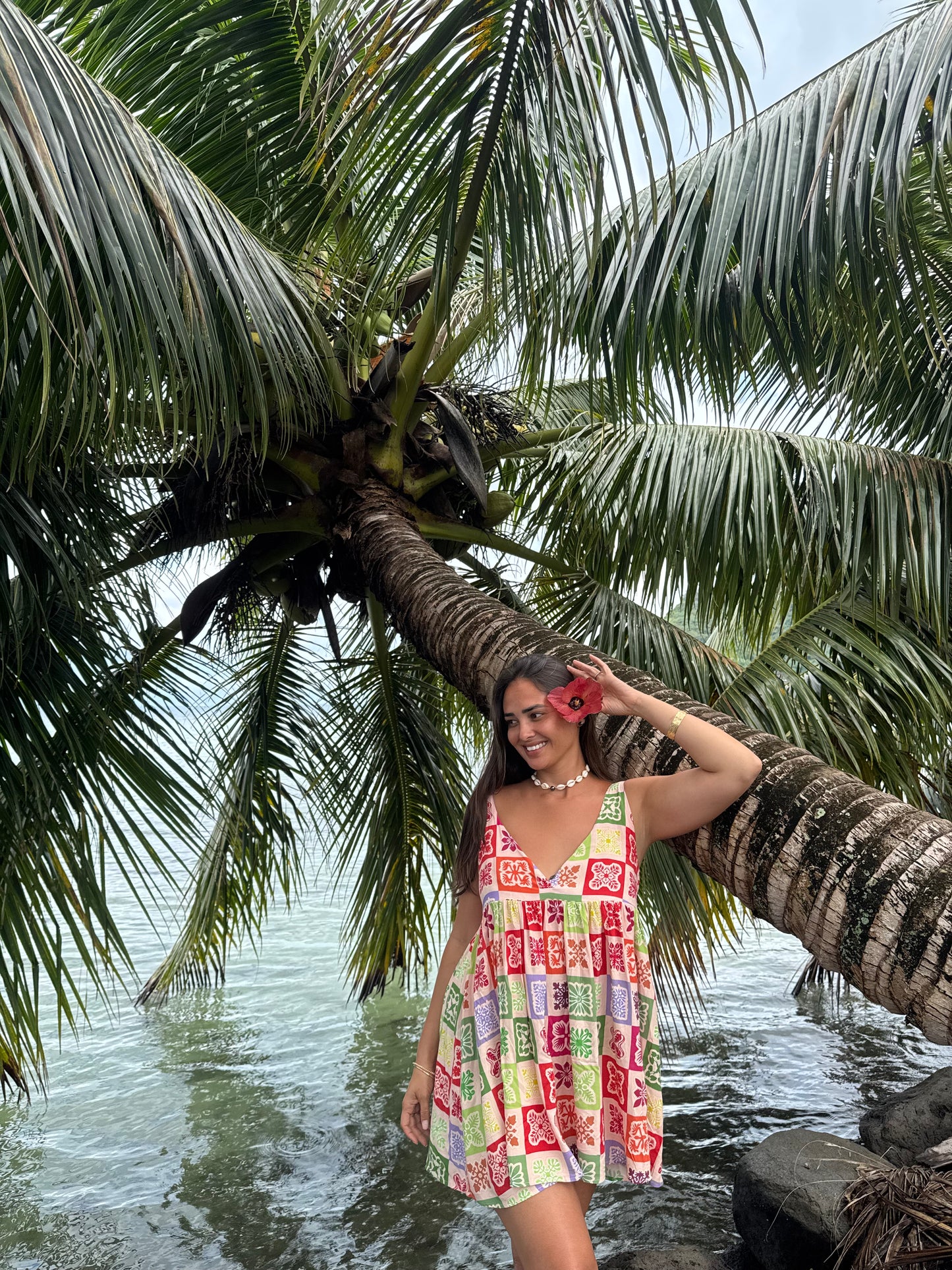 Hawaiian Anuenue Pepe Dress