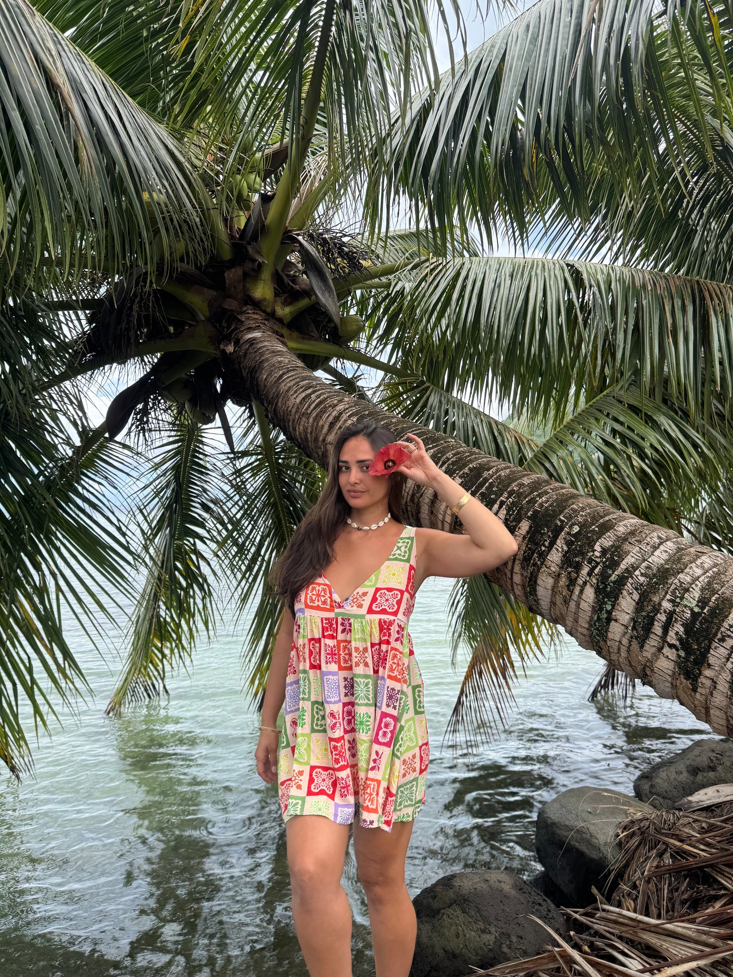 Hawaiian Anuenue Pepe Dress