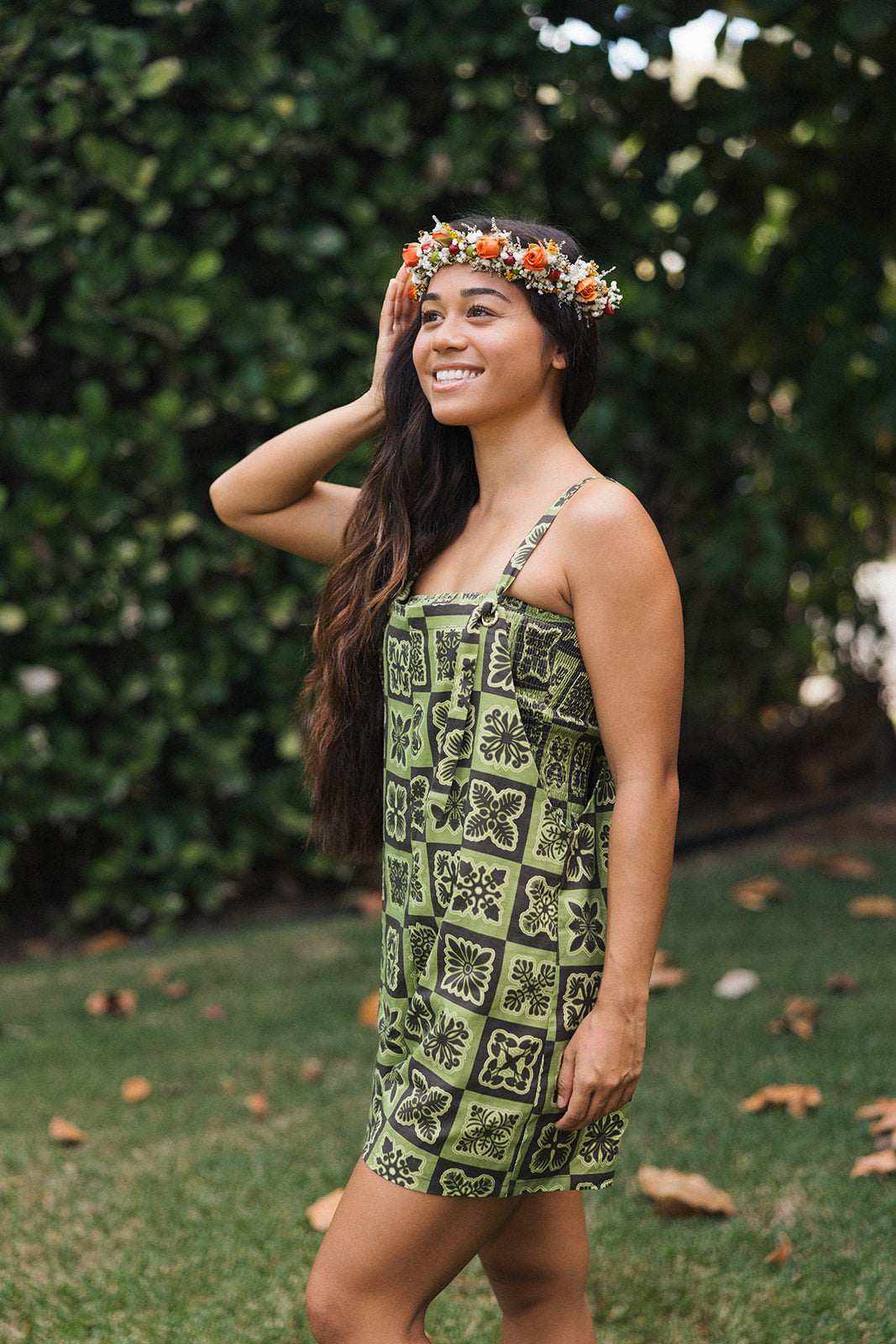 Hawaiian Oma'oma'o Kahakai Romper