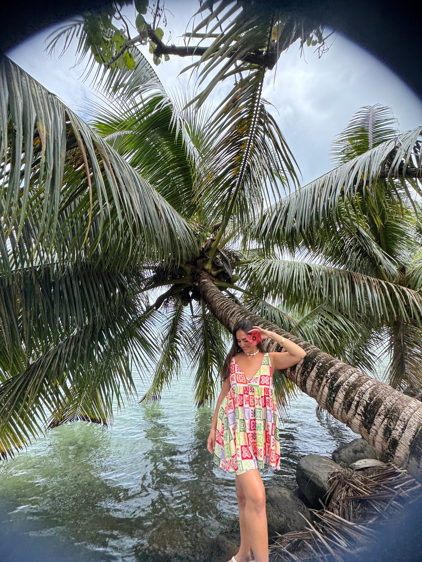 Hawaiian Anuenue Pepe Dress