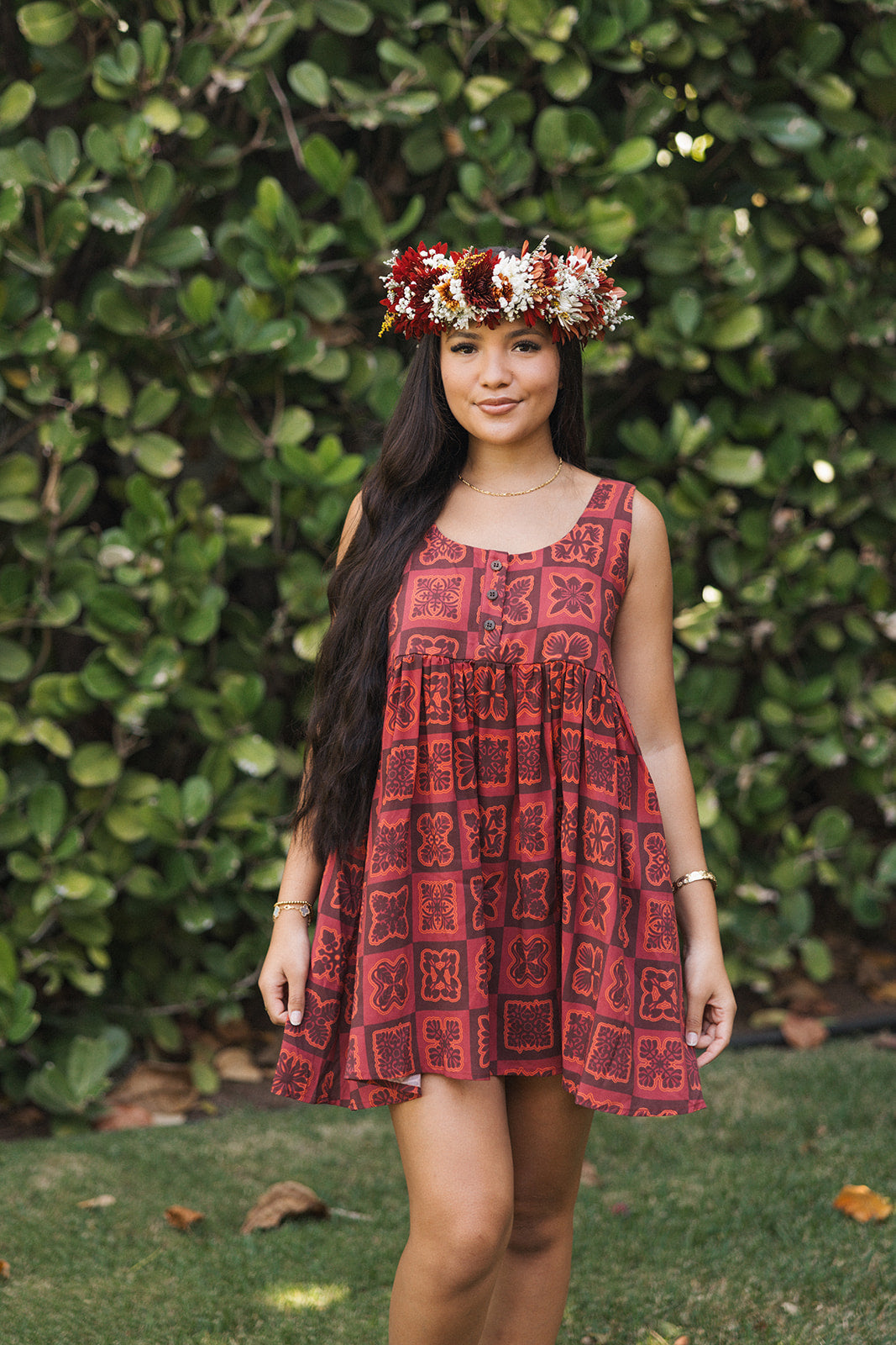 Hawaiian Hāʻulelau Pepe Dress