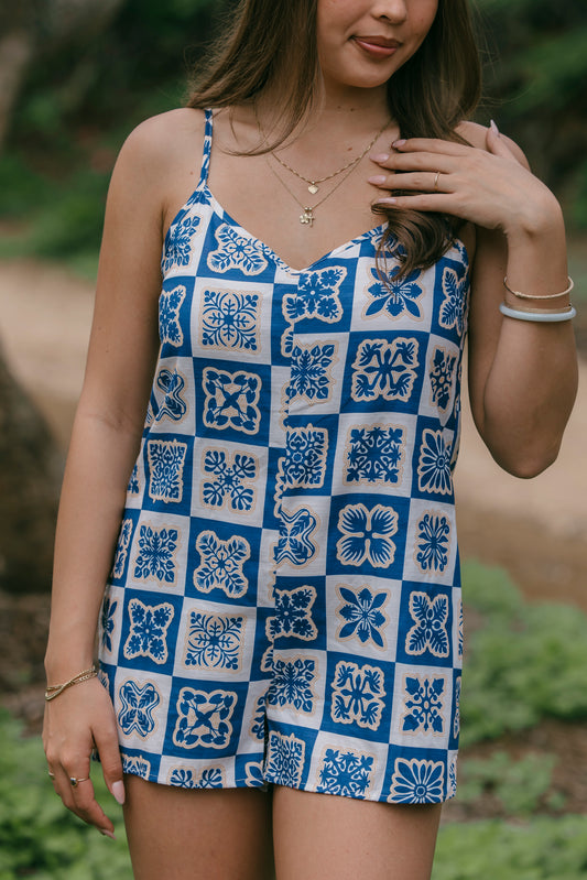 Blue Hawaii Neʻena Romper