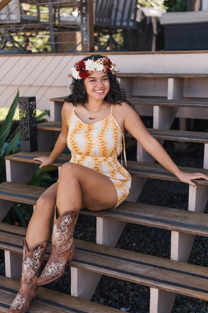 Lei Pua Kenikeni Hīpuʻu Romper